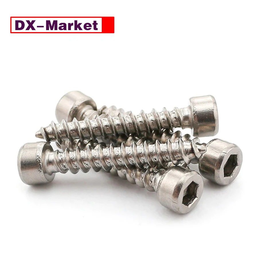 

M4 Self Tapping Screw , 304 Stainless Steel Hex Socket Furniture Fasteners,A019