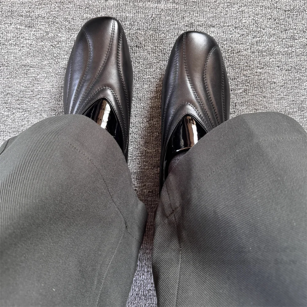 

Thin Soled Leather Racing Casual Leather Shoes for Men and Women Daily Commuting Designer Brand Solid Color Slip On Derby Shoes