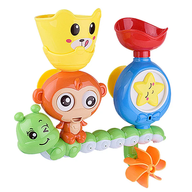 Baby Water Toys Wall Suction Cup Marble Race Run Track Banheiro Banheira Jogo Jogar Banho Chuveiro Brinquedos Para Crianças