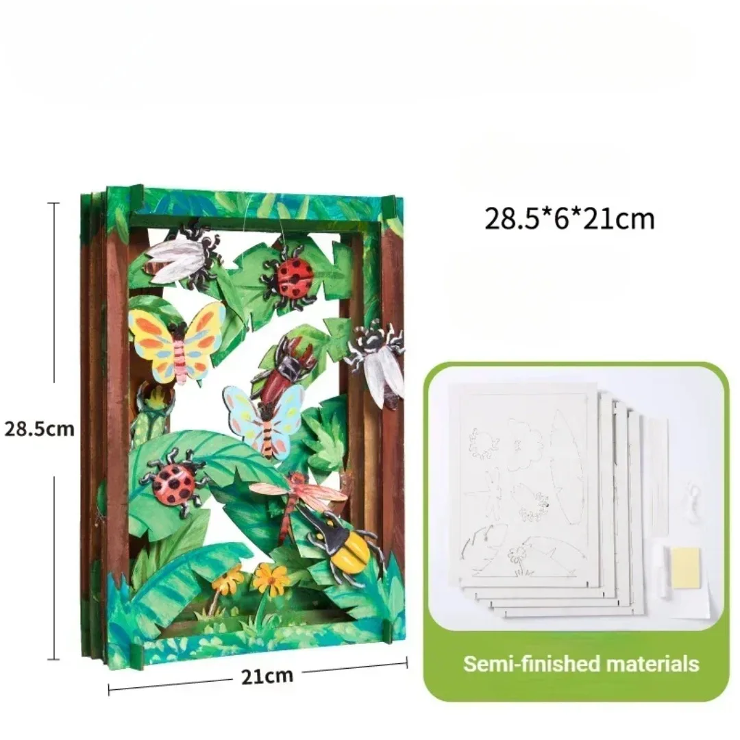 1 Zestaw Zabawek Kreatywnych do Składania dla Dzieci, Nauka, Rękodzieło, Zabawki do Rysowania i Malowania dla Dzieci, Edukacyjne Zestawy Kreatywności dla Dzieci