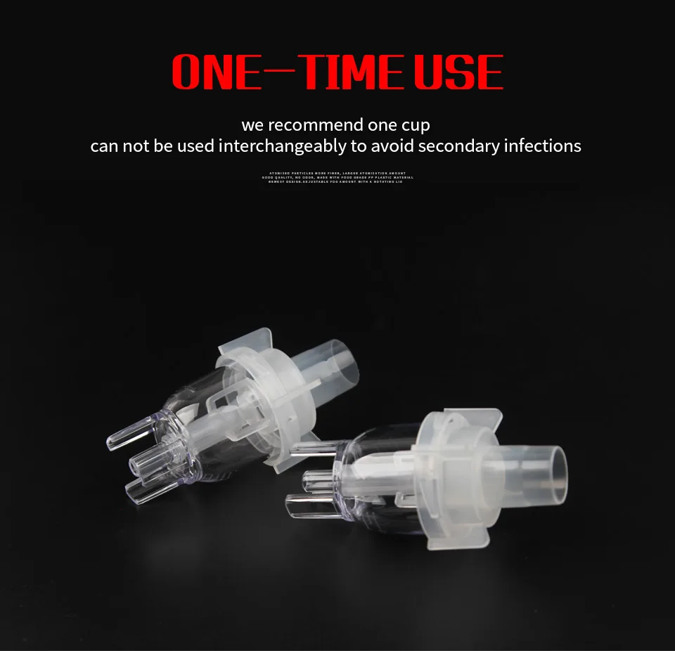 Health Care Atomized Spray Cup Atomizing Cup Aerosol Nebulizer Compressor Sprayer Cup Nosepieces Catheter Inhaler Accessorie