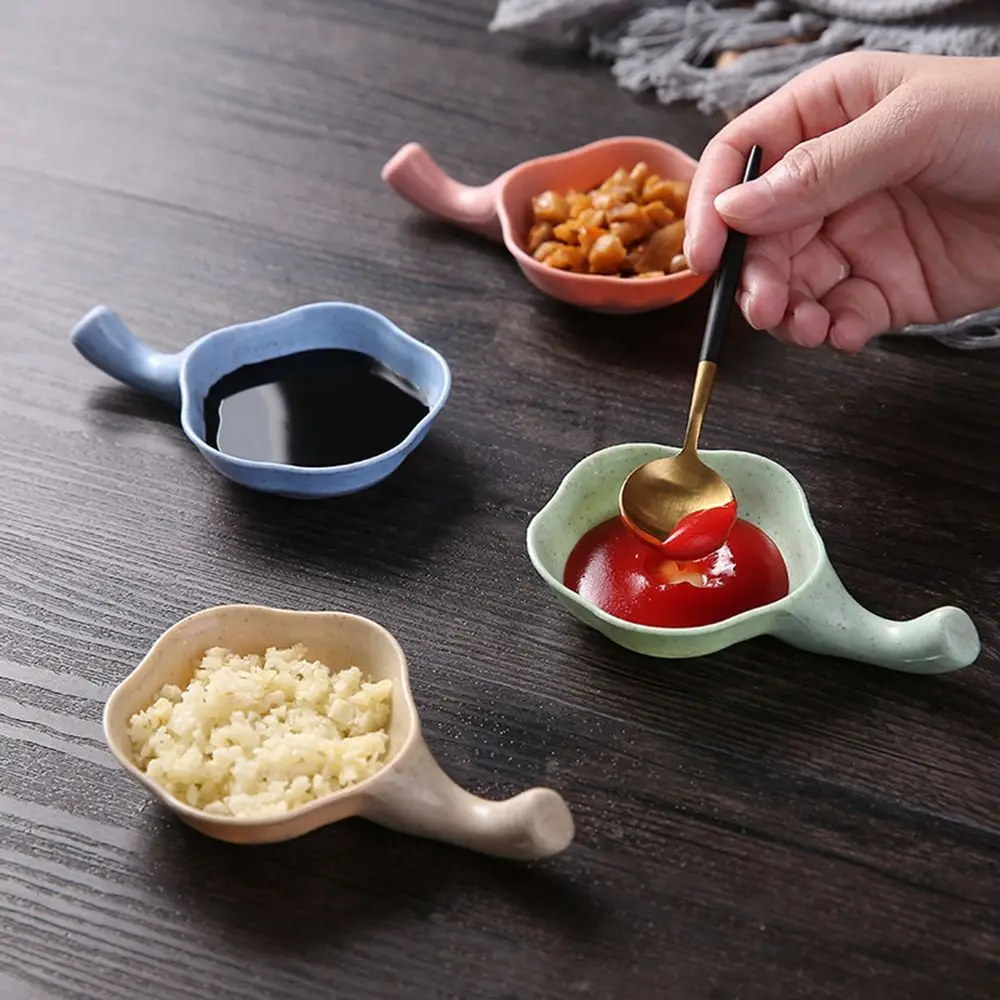 Plastic Vinegar Seasoning Mini Kitchen Supplies Cute Multicolor Dipping Bowls Appetizer Plates Dipping Dish Seasoning Dish