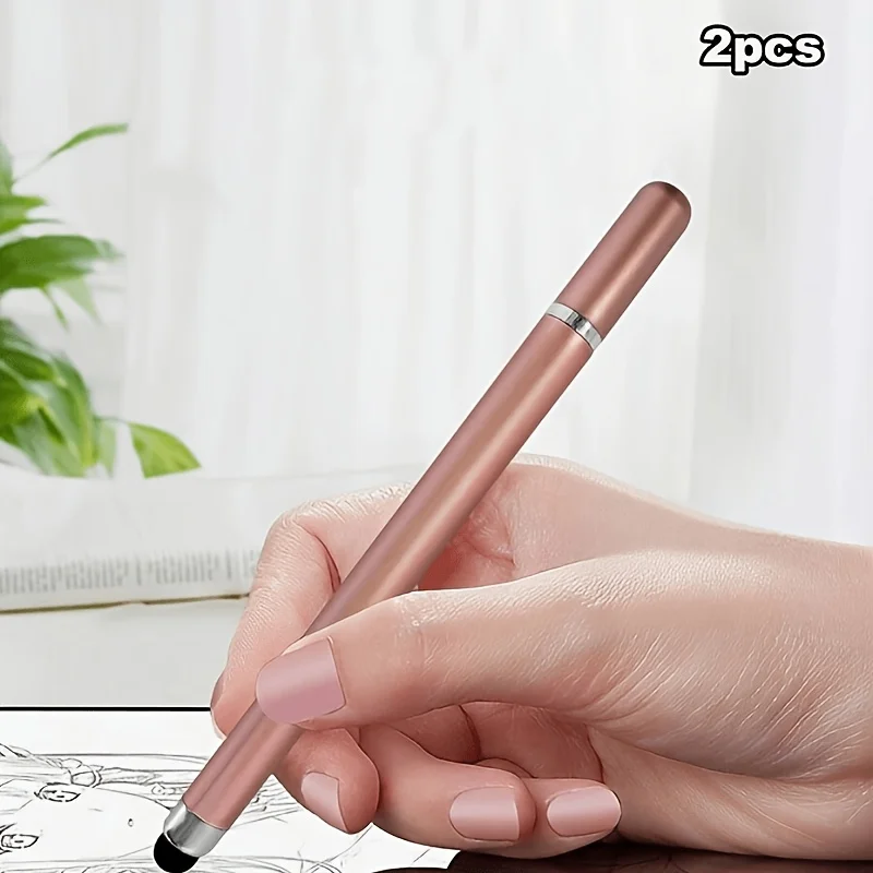 2Pcs Capacitive Touch Touch Pens, Dual-End, Suitable For Smartphones, Tablets, Writing, Drawing 13 05