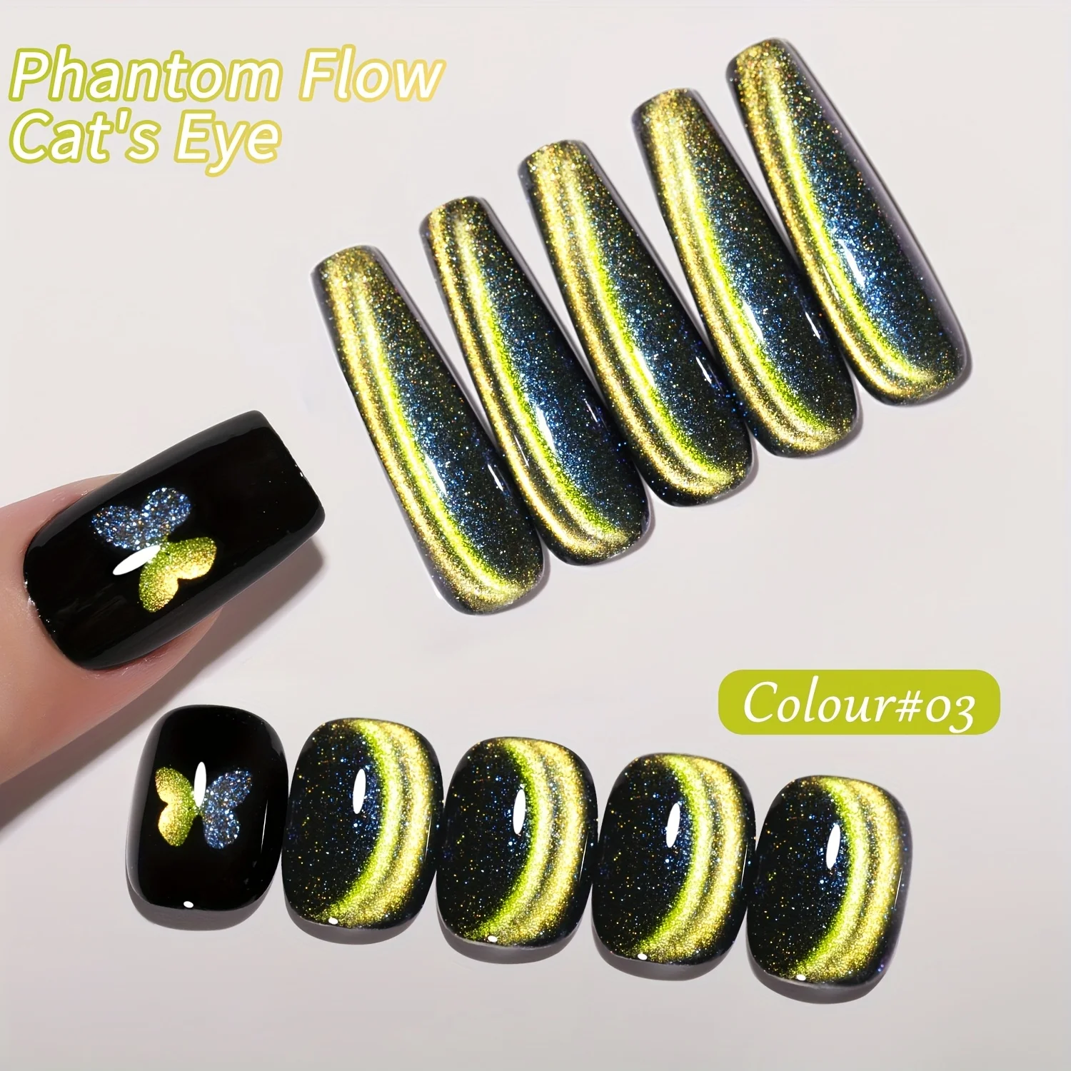 XEIJAYI, 1 unidad, 10Ml, esmalte de uñas en Gel con forma de ojo de gato, brillo para manicura, UV LED, esmalte de uñas en Gel magnético, arte de uñas DIY