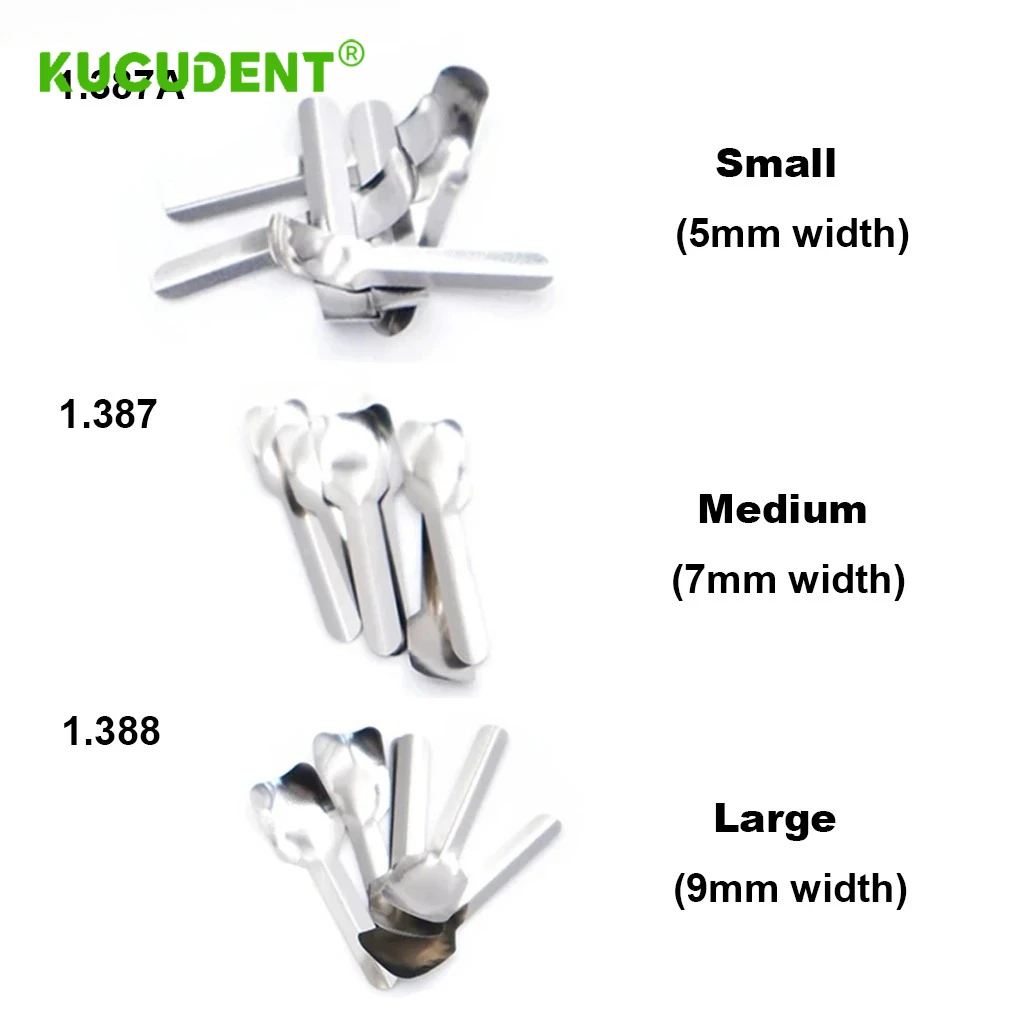 30 قطعة/صندوق شرائط الأسنان الأمامية القريبة التوأم المصفوفات الأمامية نظام مصفوفة الاقسام احيط للترميم الأمامي