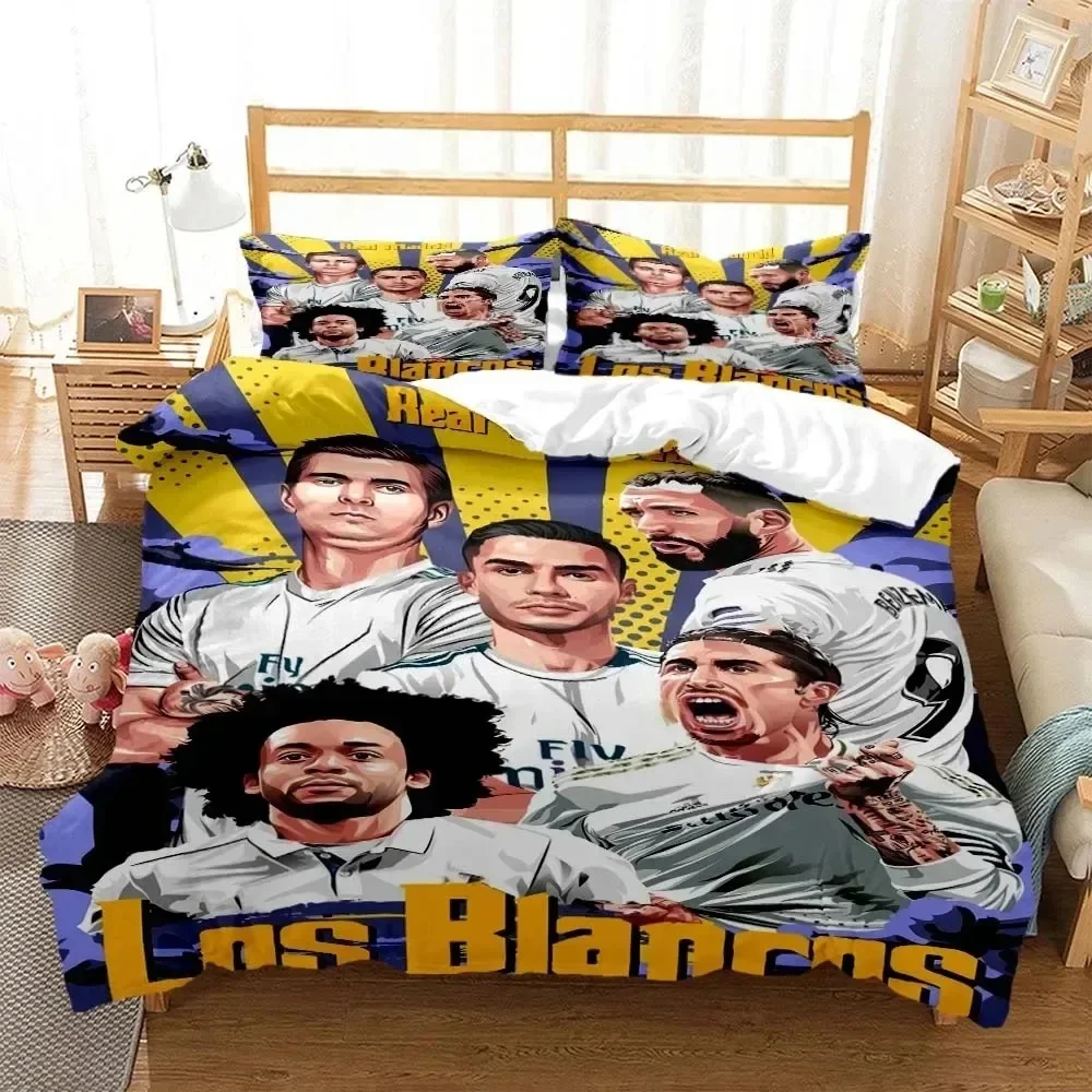 

Fashion Football Star 3D Printed Bedding For Boys Queen Bedding Set Soft And Comfortable Customized King Size Bedding Set