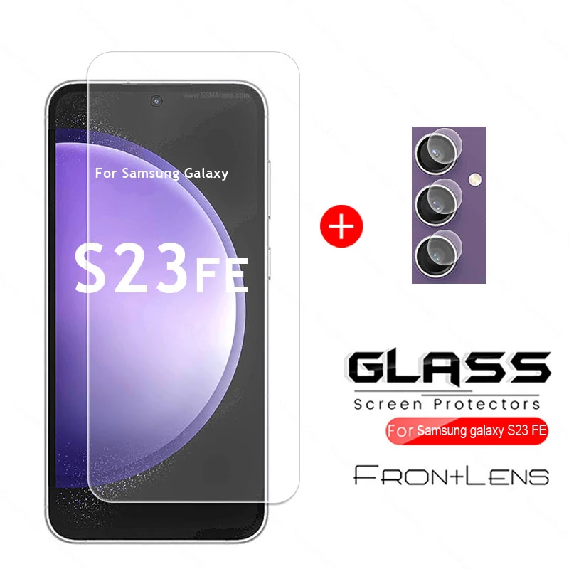 For Samsung Galaxy S23 FE Glass S23 FE Tempered Glass Screen Protector Flim 9D Camera Protect Flim Samsung S23 S21 S20 FE Glass