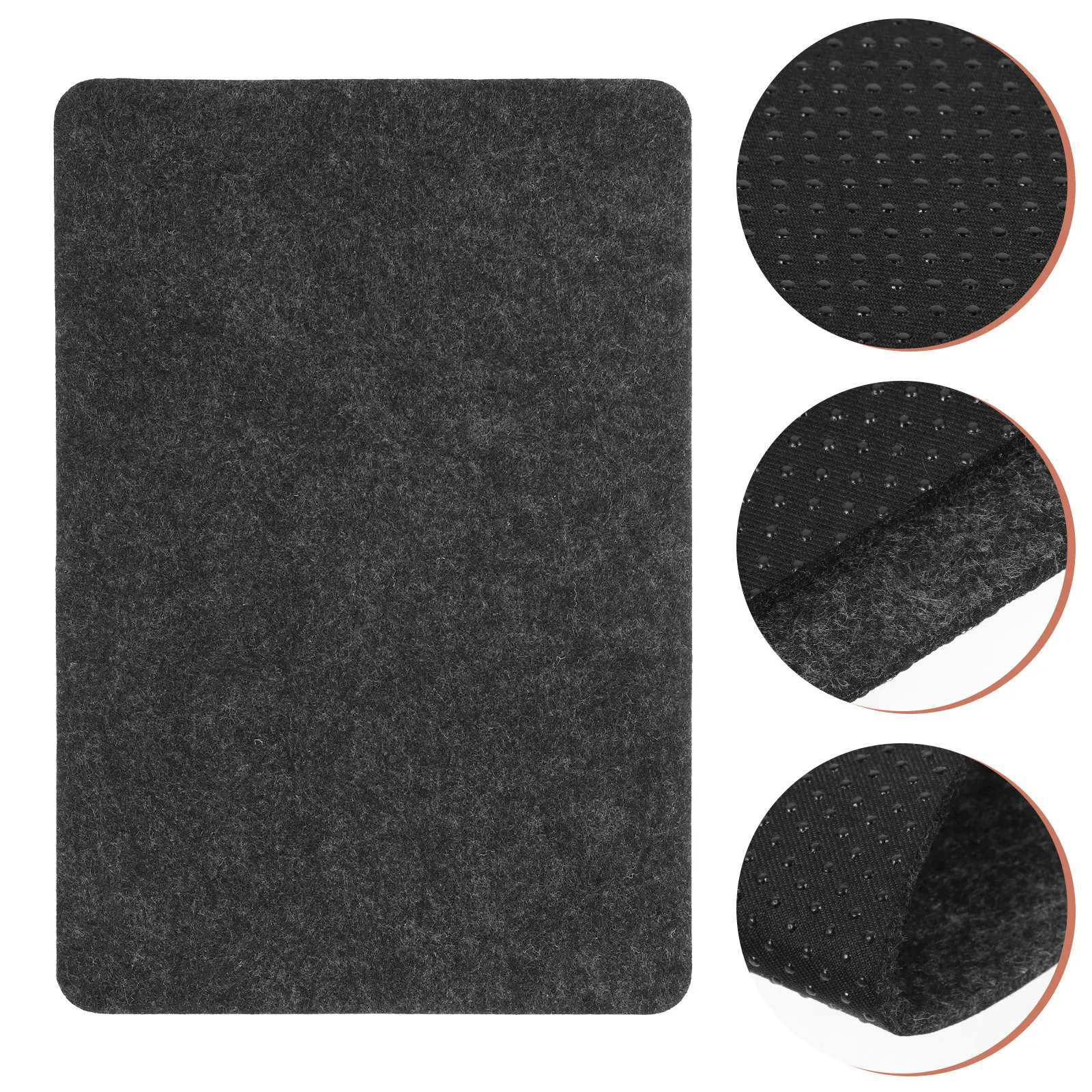 Felt Placemat with Silicone Backing Non-Slip Heat Insulation Pad for Air Fryer Steamers Pots Tableware Home Use Festival Party