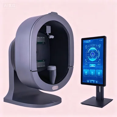 Urządzenie do analizy skóry z funkcją pełnego rozpoznawania twarzy, szczegółowy raport o starzeniu i zmarszczkach, system zarządzania danych i marketingu.