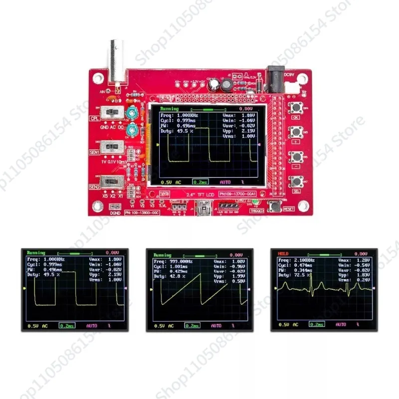 DSO138 Oscilloscope DSO150 Digital Oscilloscope Kit DIY Oscilloscope, Electronic Fabrication Kit