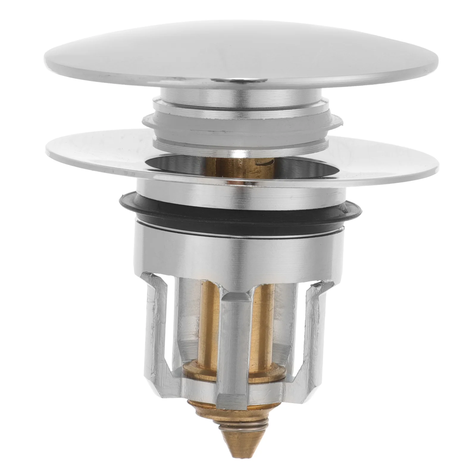 

Durable Stainless Bathroom Sink Plug Bounce Core Design Clog Prevention Filter Strainer Stopper Bathroom Sink Plug Replacement