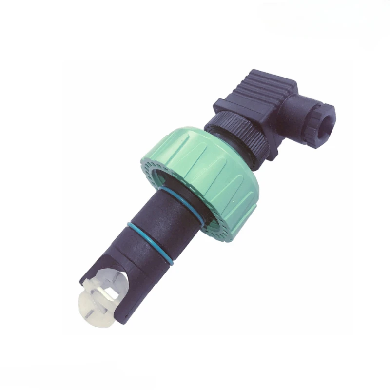 DN80 3 Inch PVDF Material Insertion Paddle Wheel Flow Sensor For Acid Fluid With Totalizer