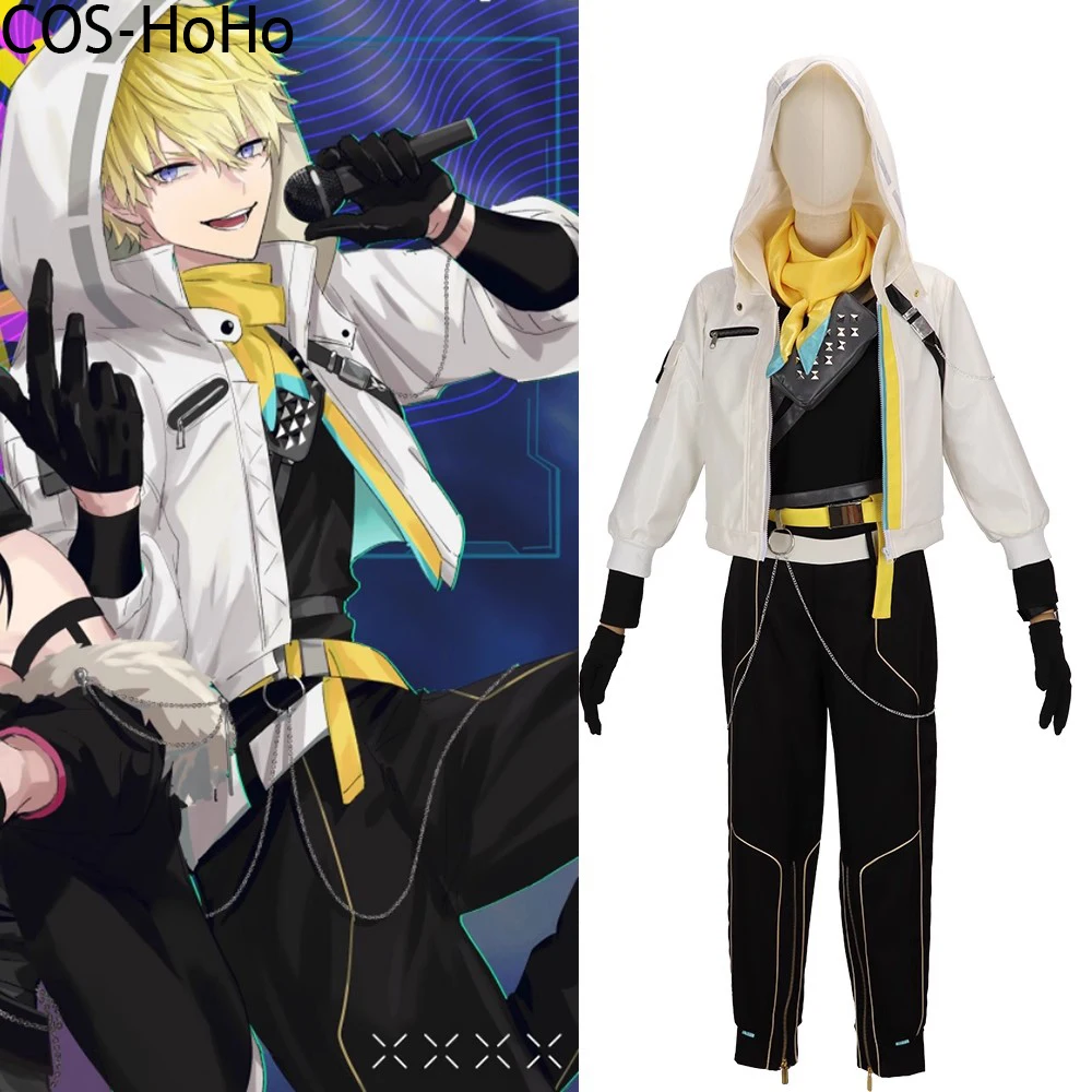 COS-HoHo Vtuber NIJISANJI Sonny Brisko Game Suit Cool Handsome Uniform Cosplay Costume Halloween Carnival Party Role Play Outfit