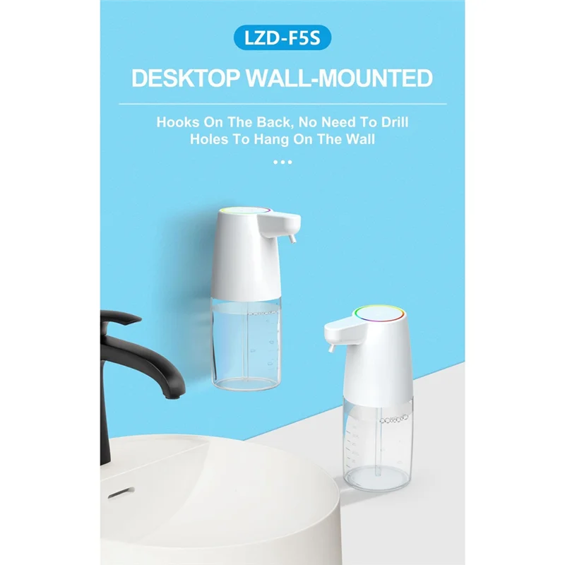 ABVI-450Ml Automatic Soap Dispenser Infrared Sensor Type-C Charging Touchless Smart Liquid Soap Dispenser