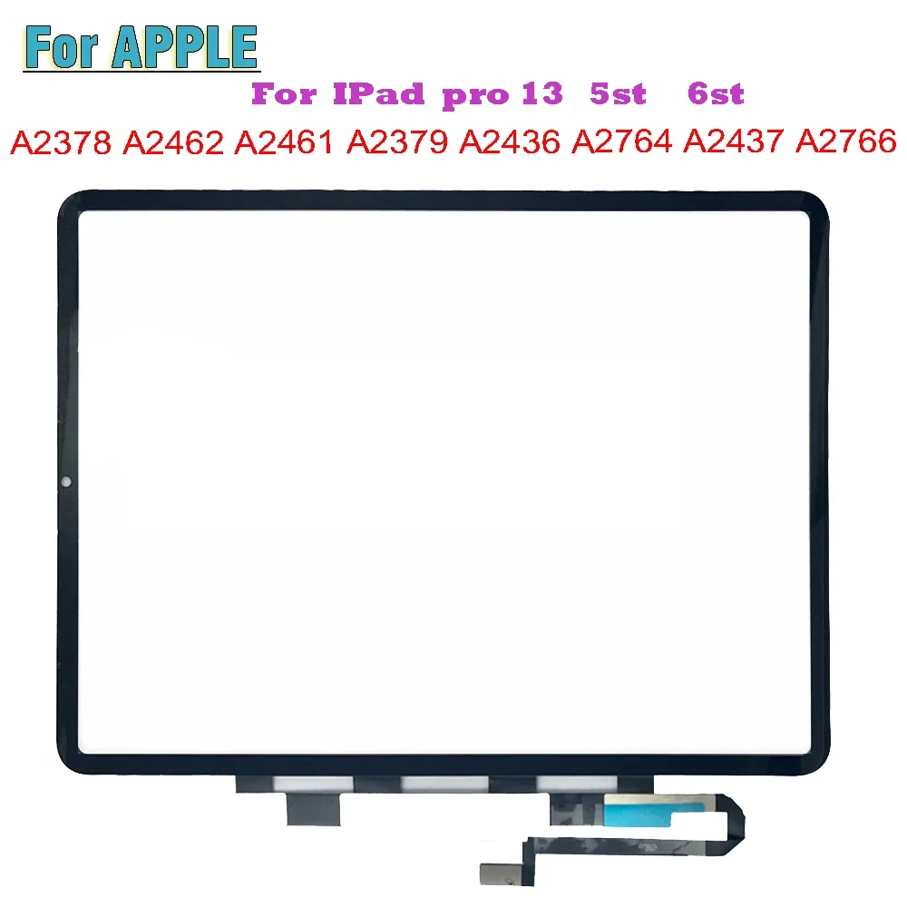 

10PCS For Apple iPad Pro 13 5st 6st A2461 A2462 A2379 A2764 A2437 A2766 PRO13 Touch Screen Digitizer Sensor Outer Glass Panel