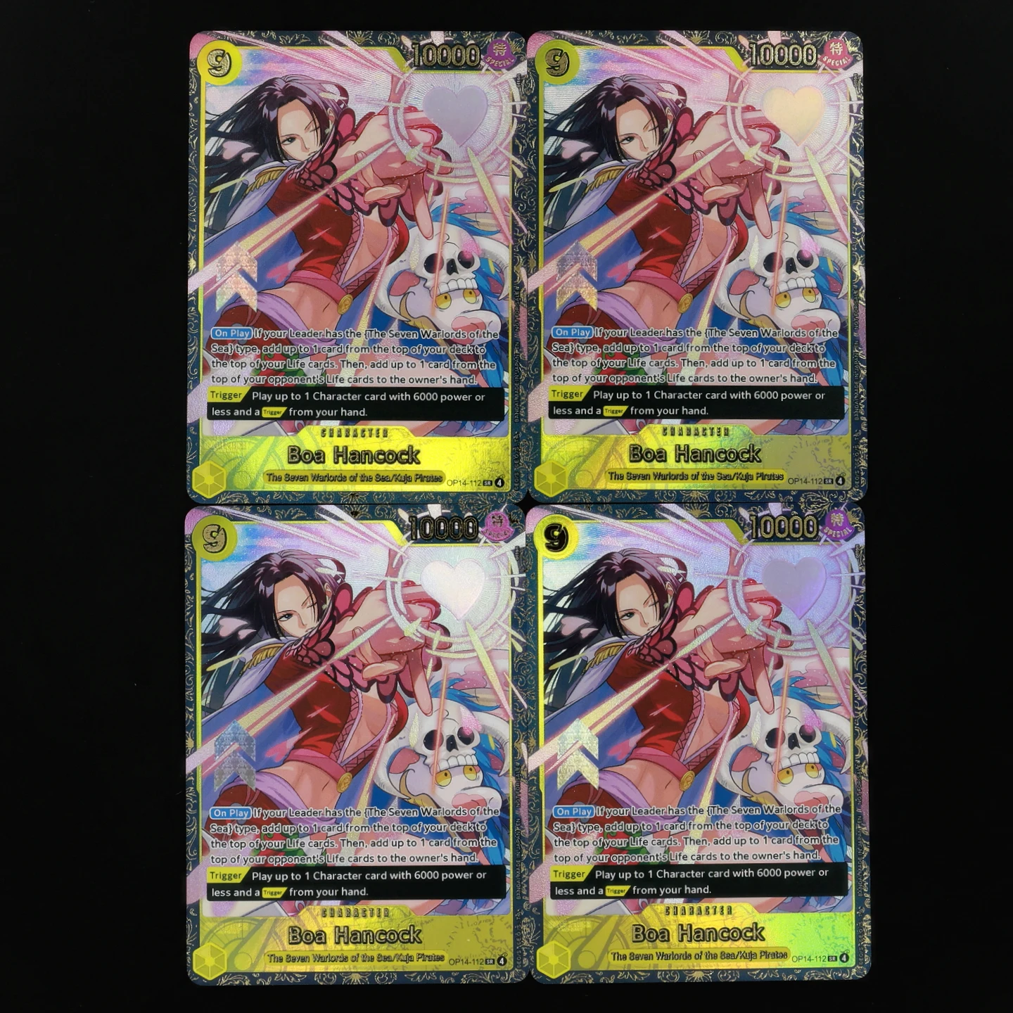 One Piece TCG OPCG English Championship Card OP14-112 Boa Hancock Championship Card Textured Foil Card with Hot Stamping Process