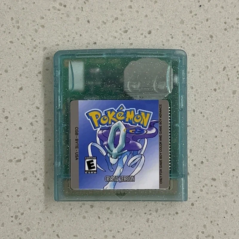 Pokemon Kristall Gbc Spiel kassette 8-Bit-Videospielkonsolenkarte hohe Qualität mit RC USA-Version