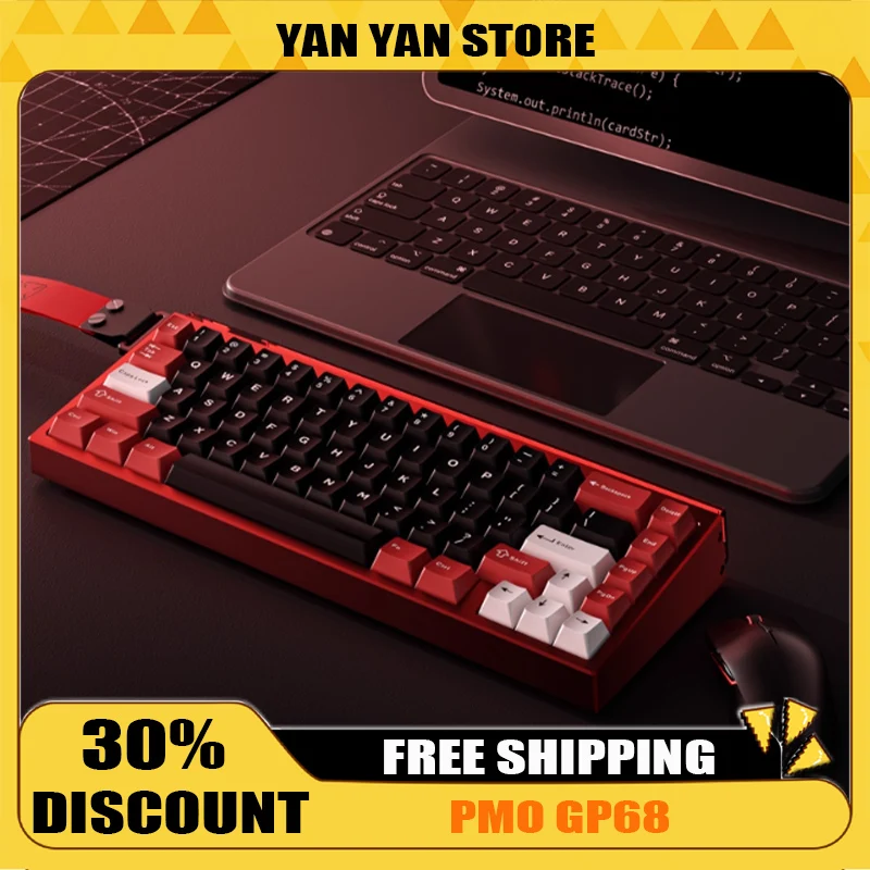 

PMO GP68 Wired Magnetic Switch Keyboard RGB 8000Hz 0.08MS RT 0.005mm Custom Aluminum Hot-Swap GASKET Gaming Mechanical Keyboard