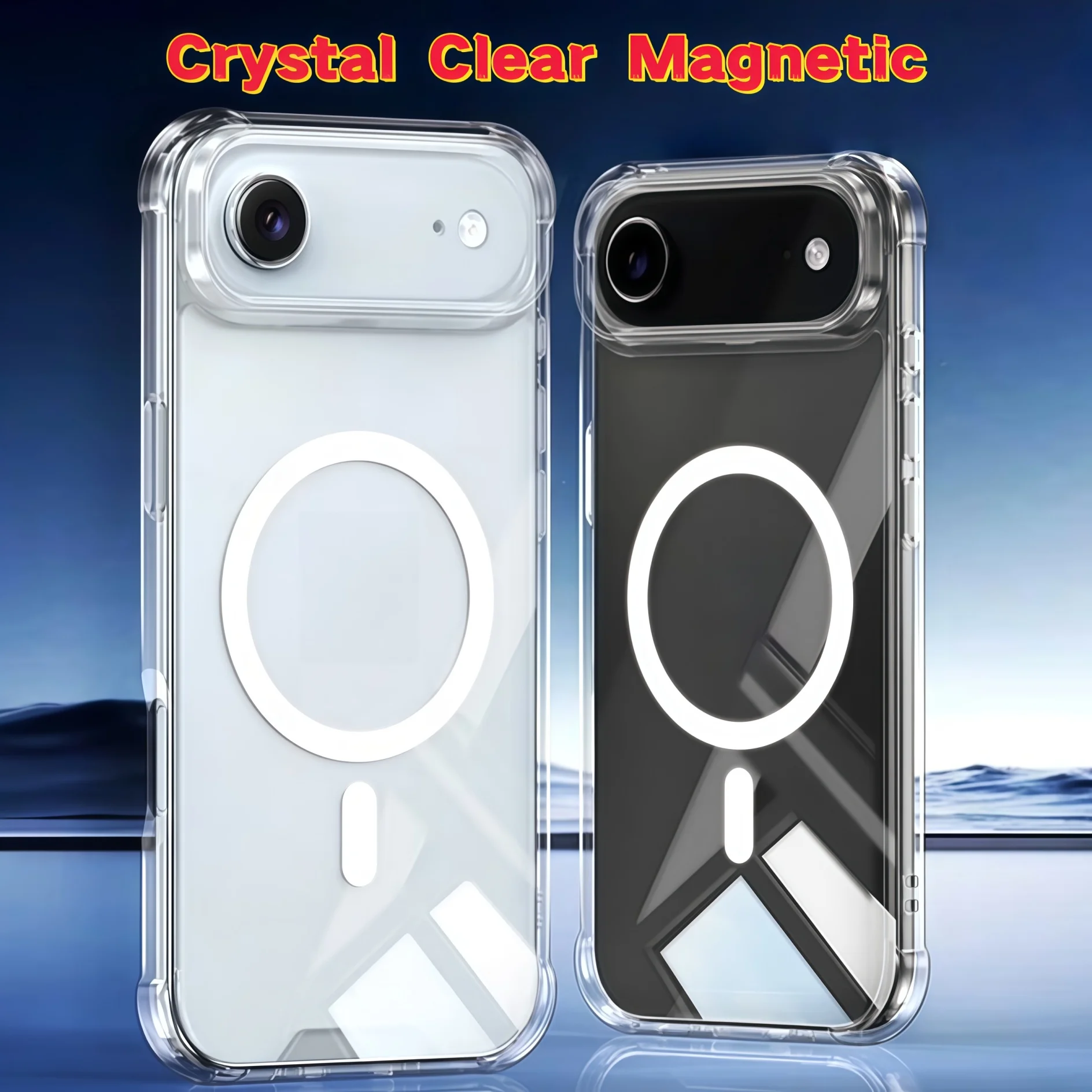 Kristallklarer magnetischer, hochtransluzenter TPU-Handyhülle mit magnetischer TPU-Handyhülle für iPhone Air, Geschenke für Mädchen, Weihnachtsgeschenke – Detail 2