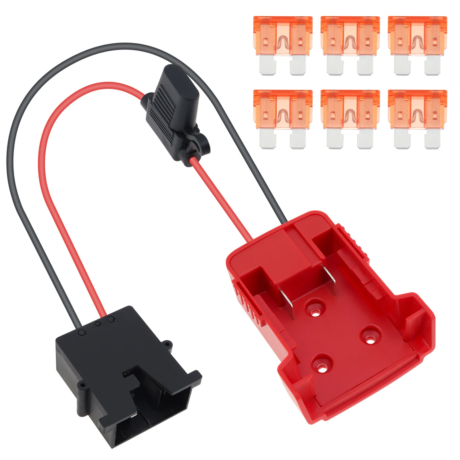 

Power Wheels Adapter Battery Conversion Kit Fit for Milwaukee M18 Battery / Children Ride On Toy with Wire Harness Connector