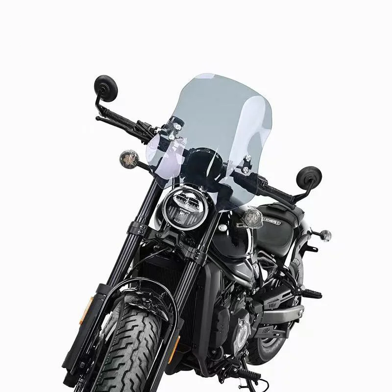 Muscle car wolf is suitable for CFMOTO 450CLC windshield modification front windshield tempered glue special for smash resistanc