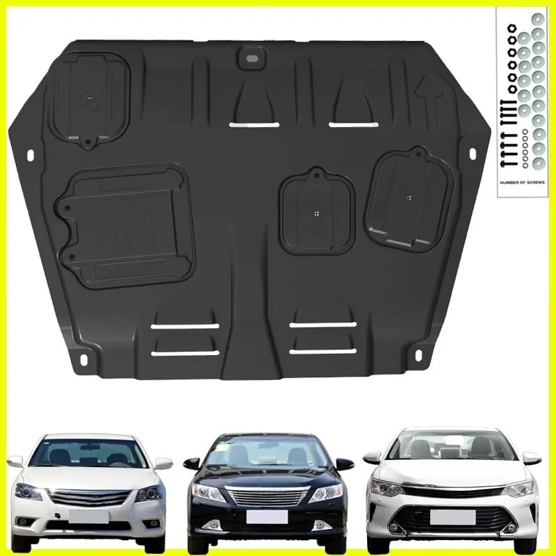 Black Under Engine Guard Plate Splash Shield Mud Cover for Camry 2006-2017 Mudguard Protector
