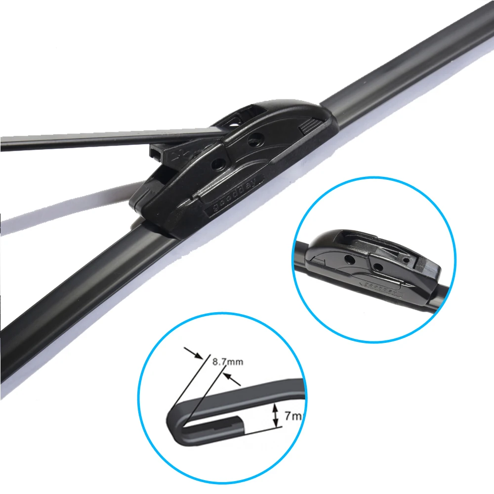 For Ford Fusion 2002 2003 2004 2005 2006 2007 2008 2009 2010 2011 2012 Europe Model Windshield Windscreen Car Front Wiper Blades