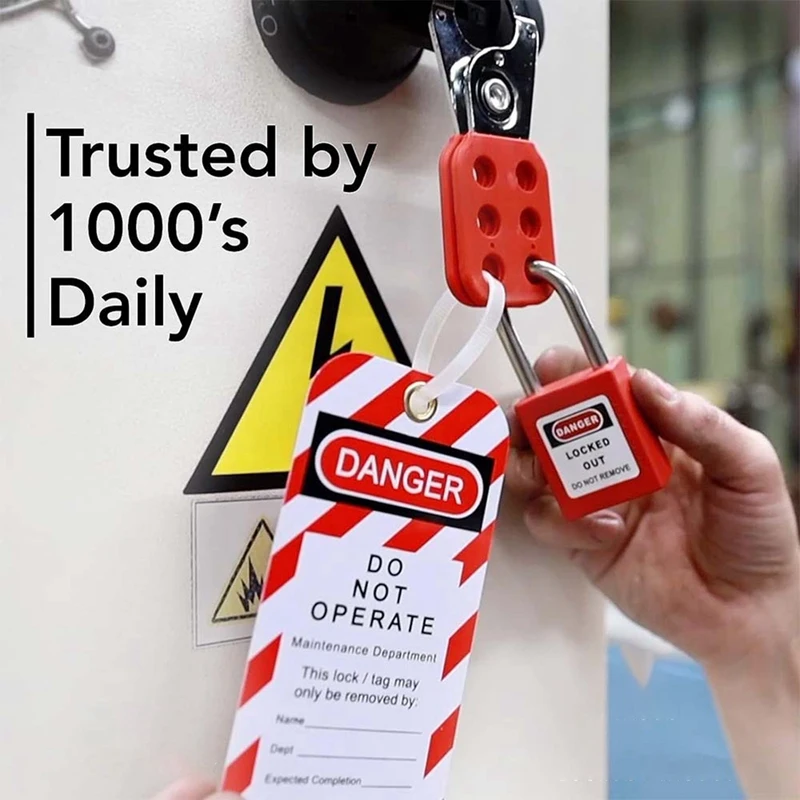 Danger Do Not Operate Labels Warning Maintenance Labels Baggage Tags For Locking Labels, Equipment Repair Durable Easy Install
