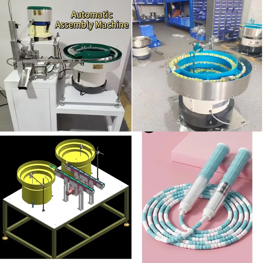 Professional Customized PLC Core Bowl-type Feeding Machine Skipping Rope Threading Machine Motor/Engine 1 Year 5 kW Power
