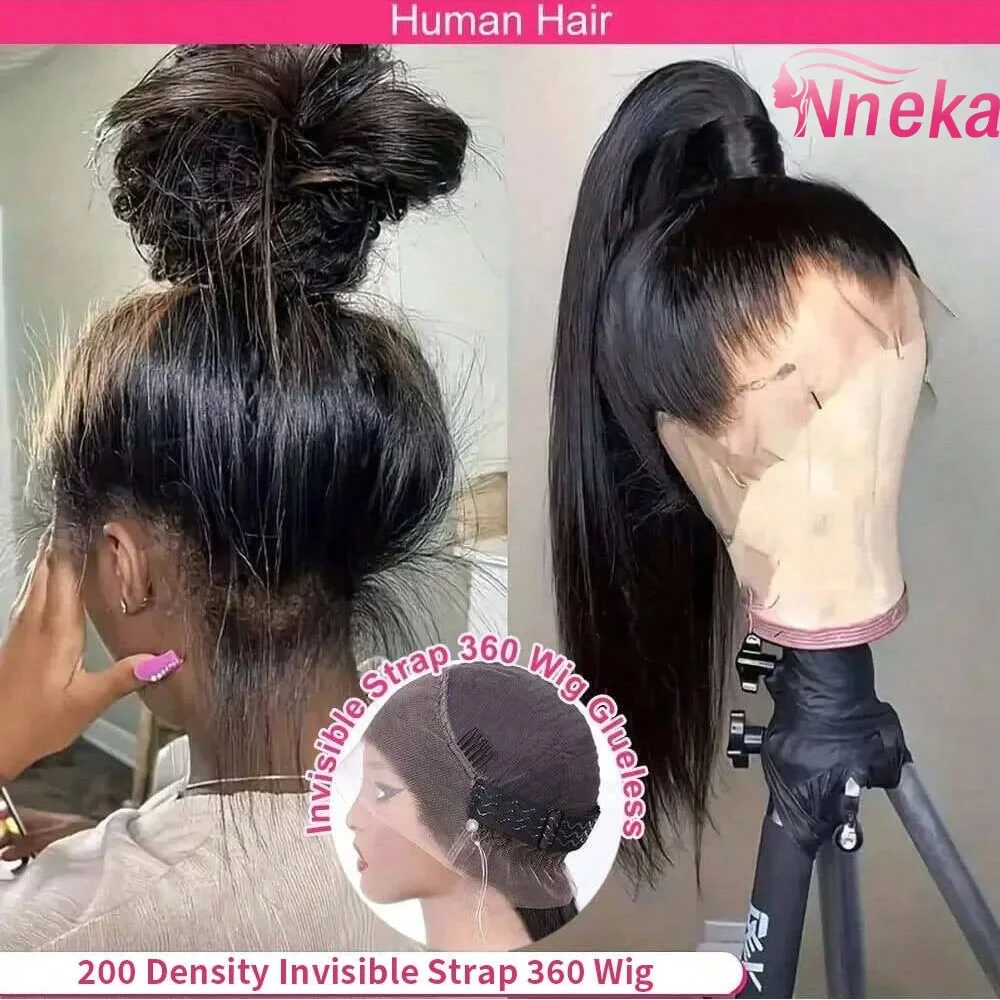 

Парик с HD-кружевной основой 360, 13x6, 13x4, прямые парики из натуральных волос, 5x5, 4x4, безклеевые прямые парики из натуральных волос для женщин, 200% плотность