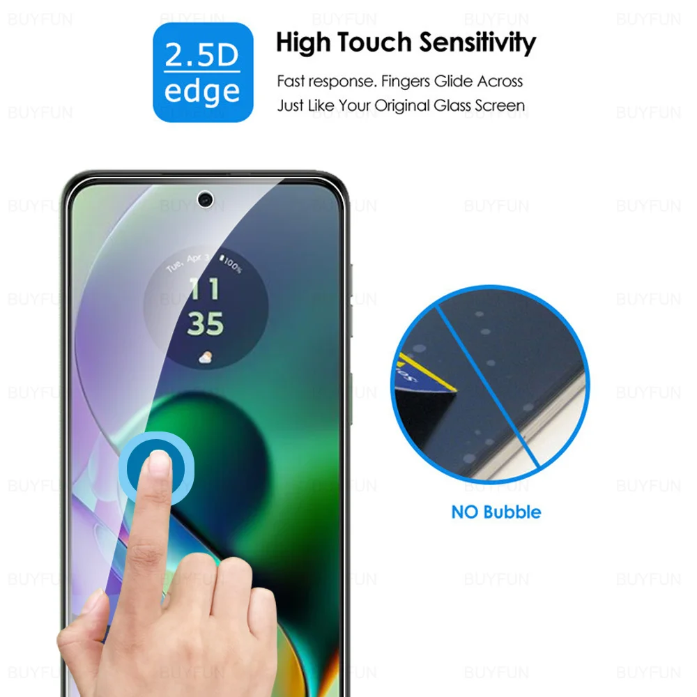 3ชิ้นสำหรับ Motorola Moto G54 5G G84 G14กระจกนิรภัย MotoG54 MotoG84 MotoG14 g 54 84 14 6.5 ''ฟิล์มป้องกัน