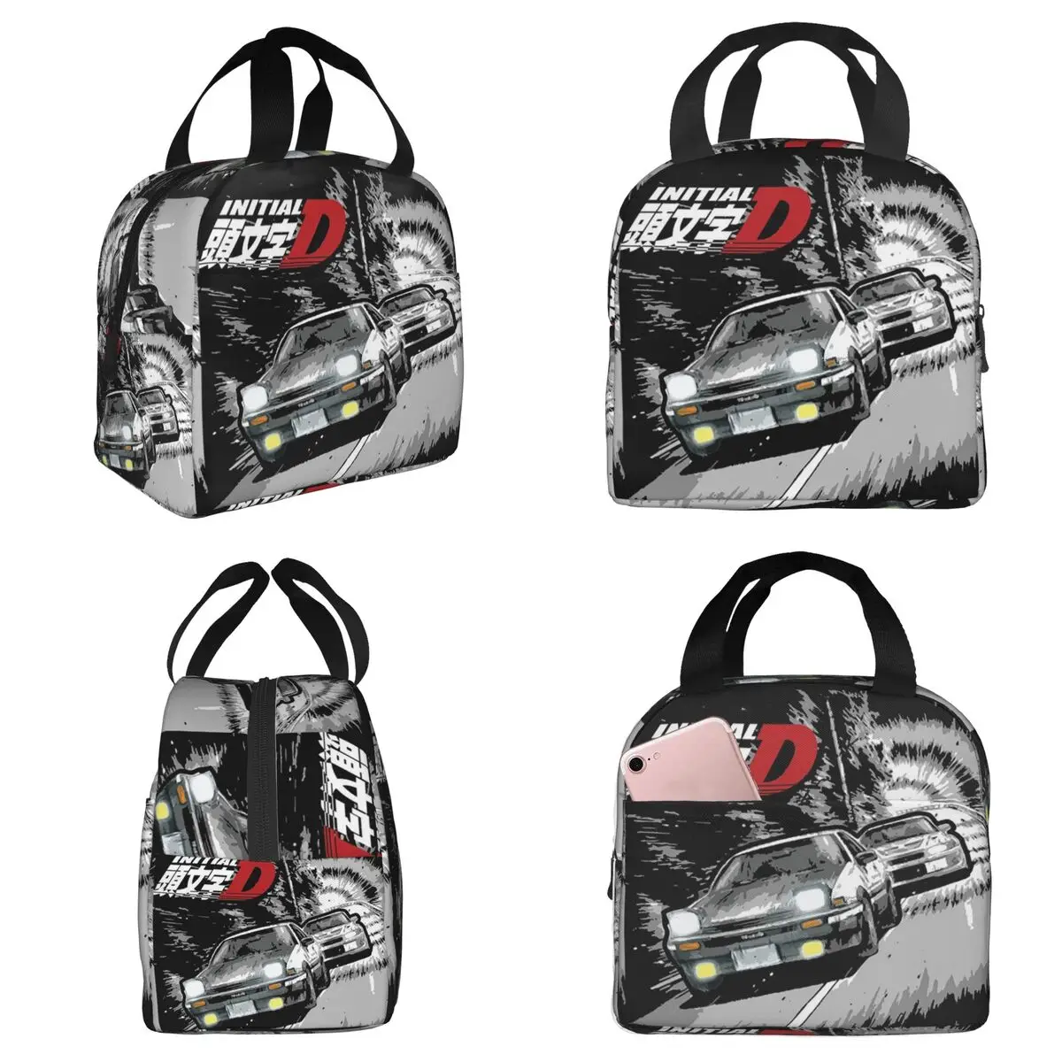 

Initial D - Mountain Drift Racing AE86 Insulated Lunch Bag for Women Office Cooler Thermal Food Box Tote Lunch Boxes Container