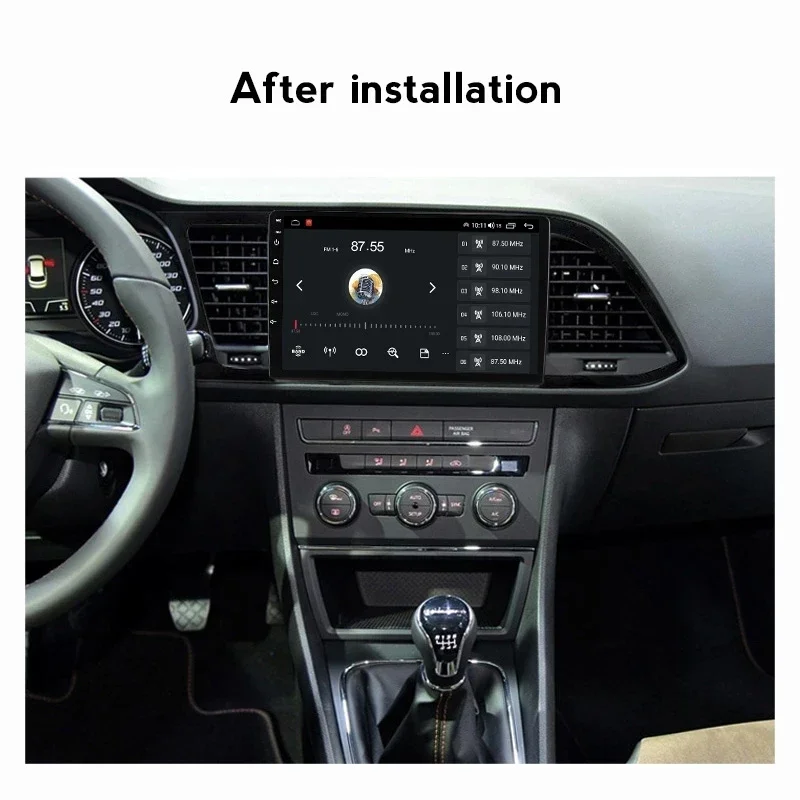 9 inch Car radio Frame Adapter for Seat Leon 3 2012 - 2020 car Fascia Radio Panel Fitting Kit Install Bezel