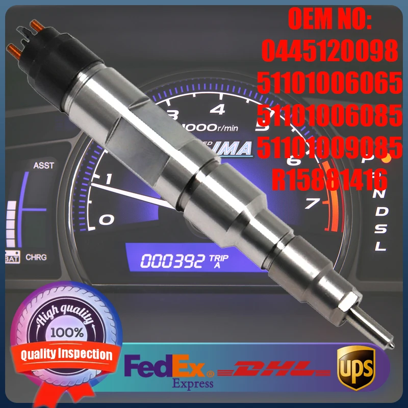

Engine Parts New Diesel Common Rail Injector 0445120098 51101006065 51101006085 0445120147 for MAN TGL TGA TGM
