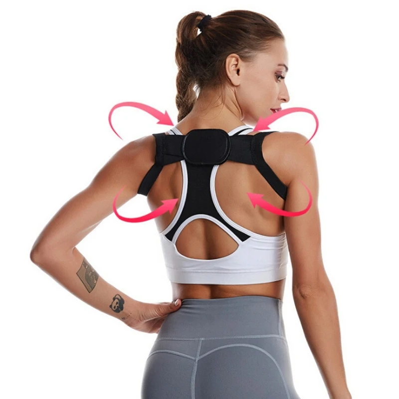 Posture Corrector Adjustable Upper Back Brace Breathable for Men And Women Sports Safety