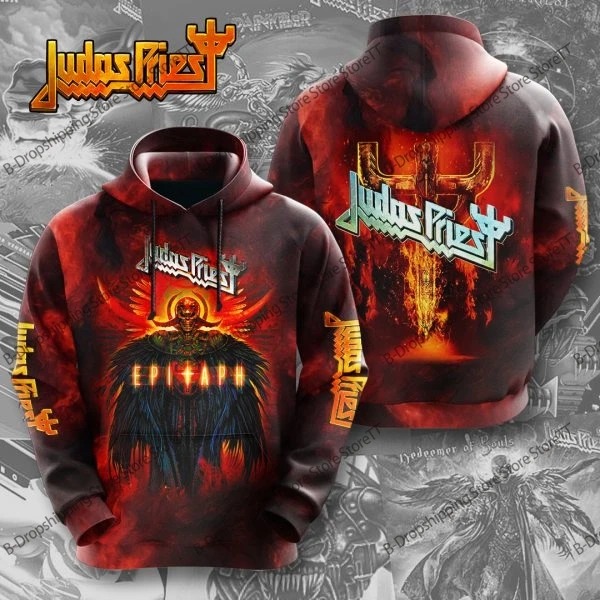 

Винтажная толстовка с 3d принтом Judas Priest Band для мужчин и женщин, модные толстовки в стиле рок, хип-хоп, мужская толстовка, спортивный костюм унисекс, детский мальчик