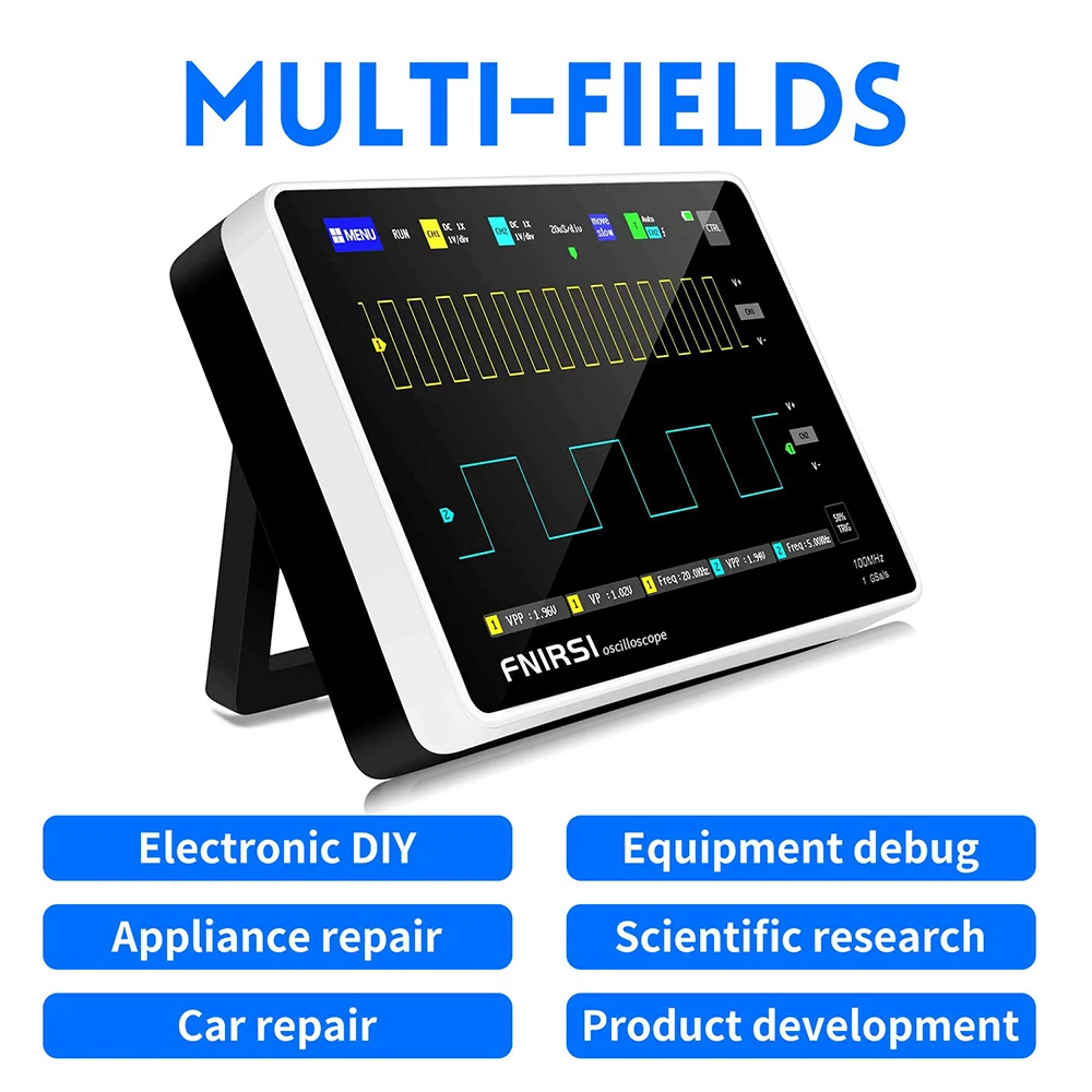 

FNIRSI Portable Handheld Tablet Measurement Device, Multi-Function Repair Tool for Circuit Analysis & Voltage Testing 1013-D
