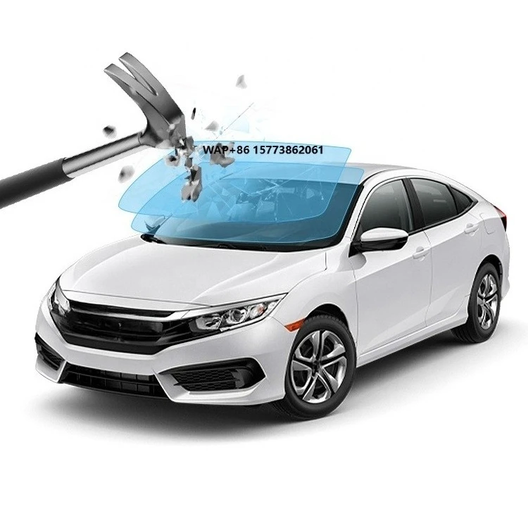 5mil Anti-bullet Safety and Security Film Windshield Sticker Window Safety Film 1.52*30m Removable Car Window Film