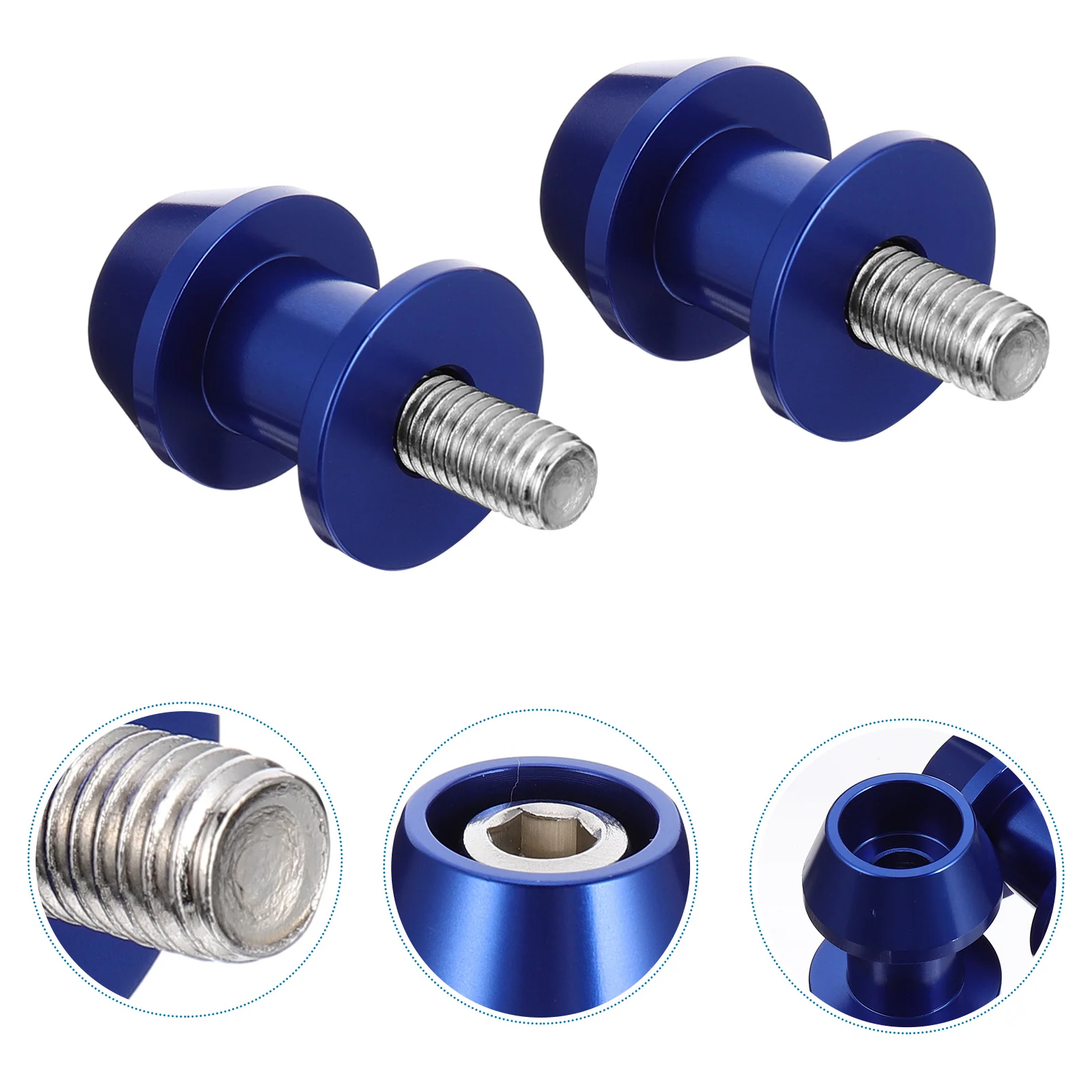 

2Pcs 8mm Diameter Motorcycle Stand Screw Rear Lift Cnc Aluminum for Crash Protection and Paddock Stand Lifting