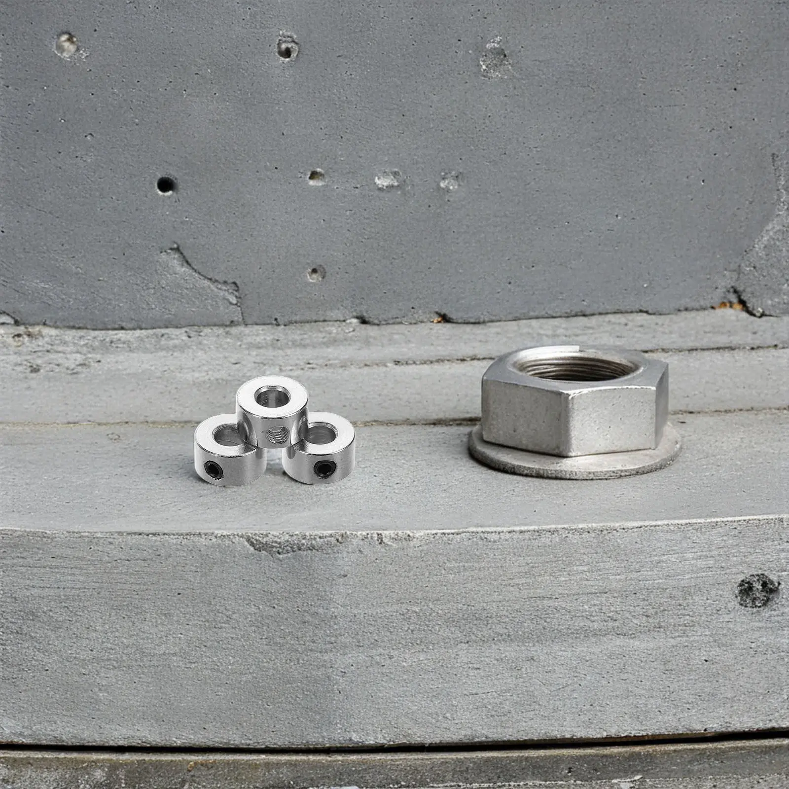1Set Metal Shaft Collar Drill Stop Collar Bore Fixed Ring Compact Design Easy Installation for Automotive Mechanical Equipment