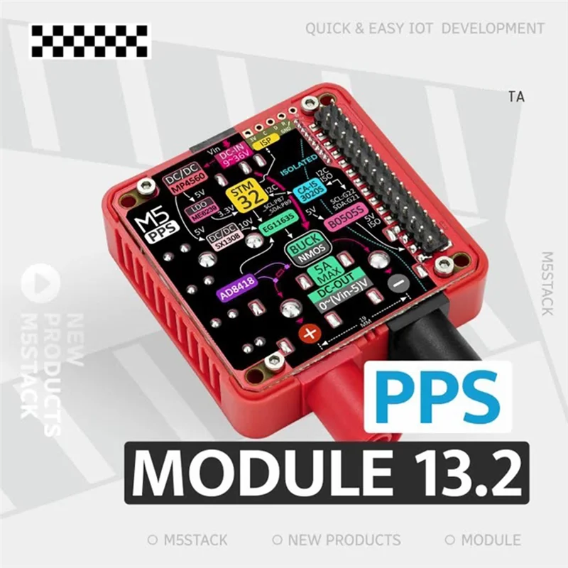 Superior For M5stack  Module 13.2 Programmable Power Supply Module For Core/Core2/Cores3 Series Hosts