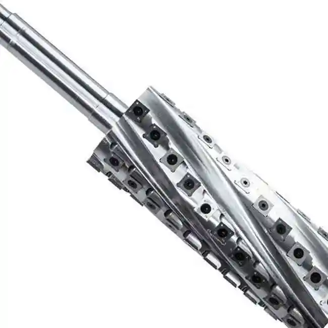 KWS Changeable Knife Alloy Tipped Helical Cutting Wood Cutter Head Tct Spiral For Planer Cutter