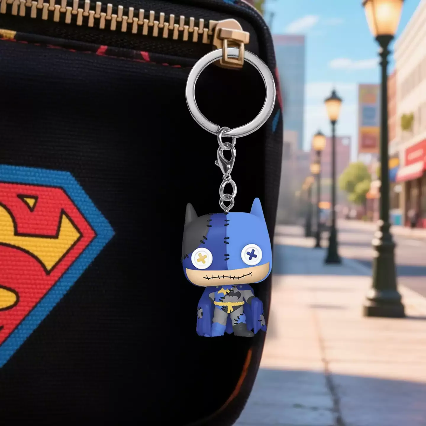 DC Comics Funko Pop Comics & Superheroes Keychain Patchwork Batman / The Joler Pendant Toys for Boys Gift Collectible Ornaments - Image 6