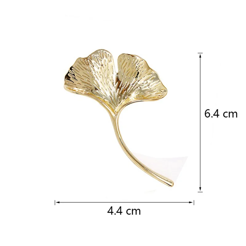 FZFZ 여성을위한 레트로 우아한 은행 나무 잎 브로치 웨딩 파티 꽃 브로치 핀 패션 보석류 B