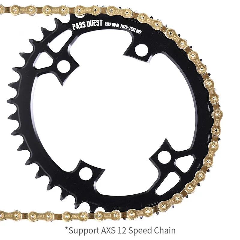 BCD 107 Chainring for SRAM RIVAL12S AXS Chain 36T 38T 40T 42T 44T 46T 48T 50T 52T 54T 56T 58T Oval Chainring Mtb Road Bike Chain