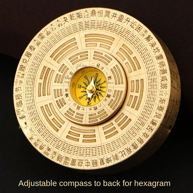 

Compass Feng Shui Compass Fingertip Gyro Gossip Brass Hand Pieces Decompression Ceramic Bearing