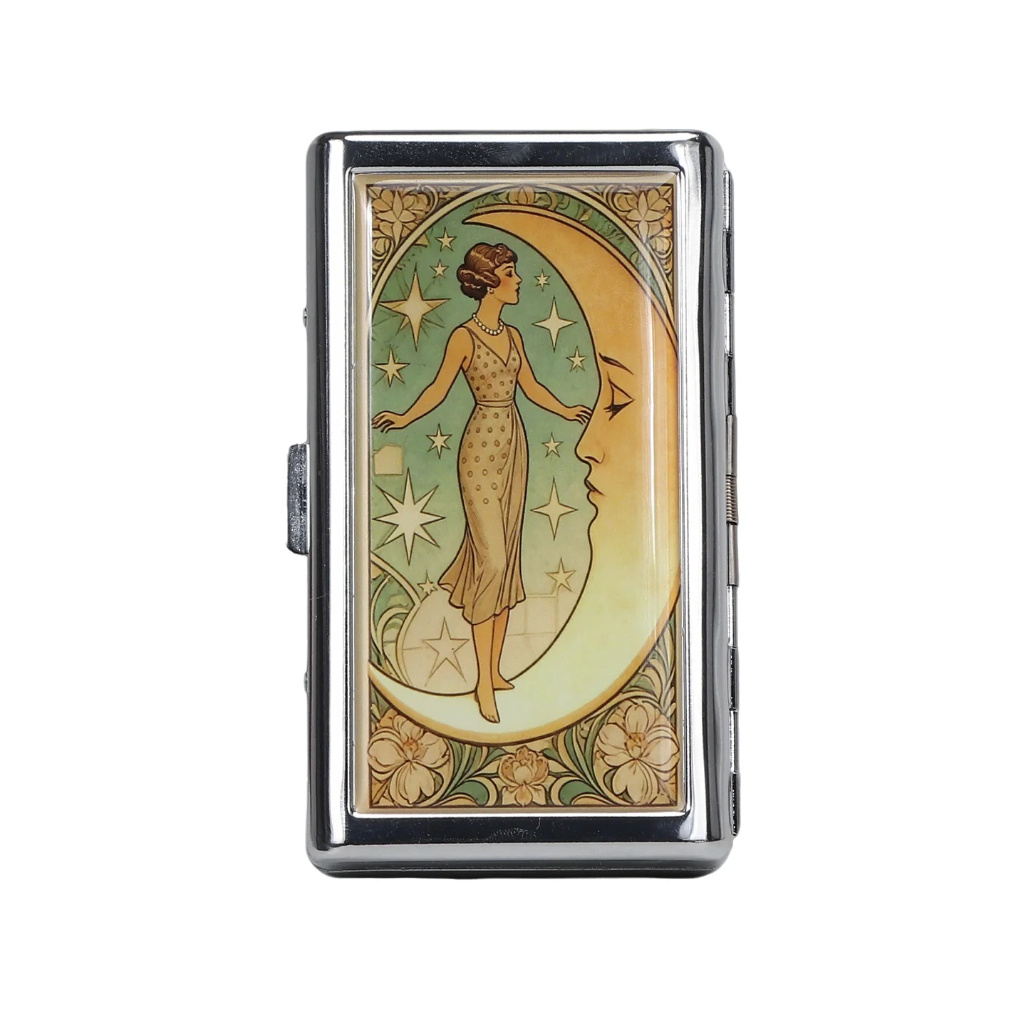 Futeng New Design Double Sided Metal Cigarette Cases with Epoxy Resin  Cigarette Case Box