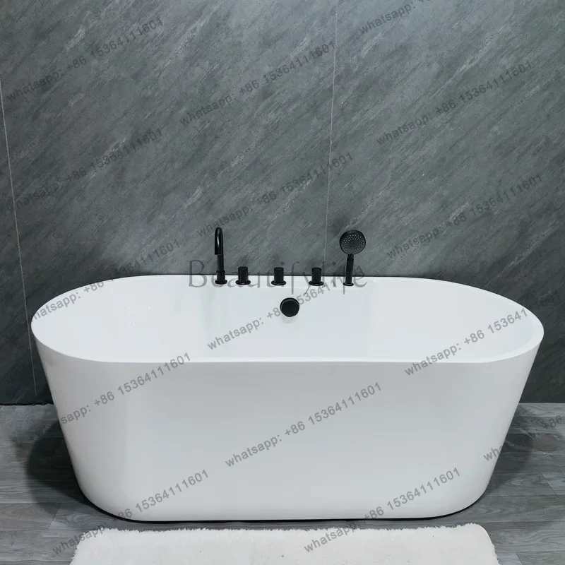 Thin-edged Japanese-style acrylic bathtub Adult household bathtub Small apartment Detached
