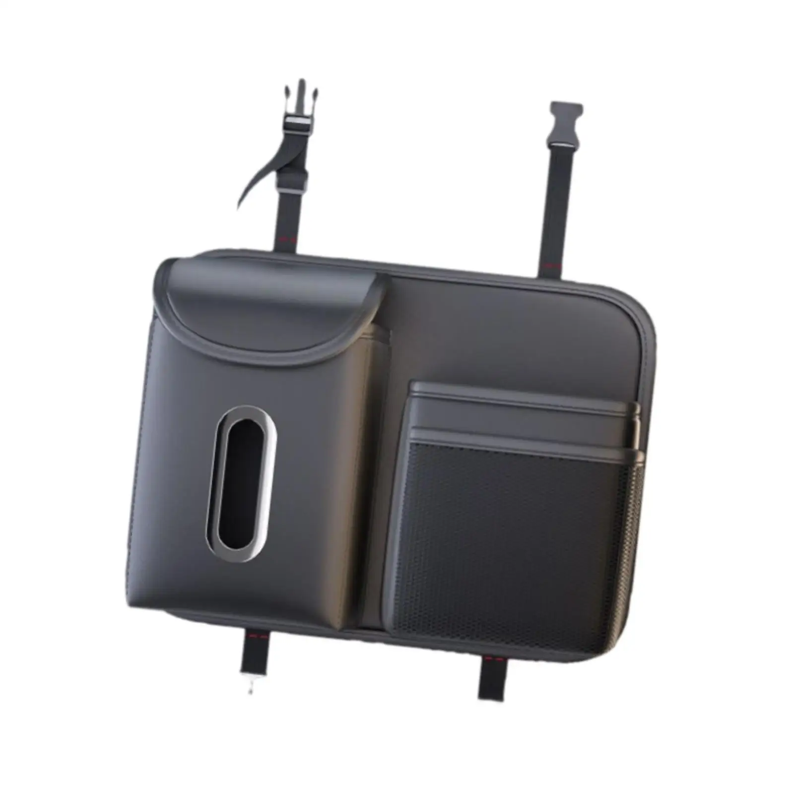 Backseat Storage Organizer PU Leather Car Accessory Seatback Storage Bag for Car Seat Document Accessory