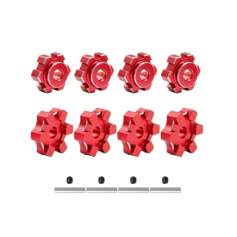 Remote Control Toy Hexagon Extended Wheel Hub Adaptor Modified Part Replaceable Device of Model Play Vehicle Toy